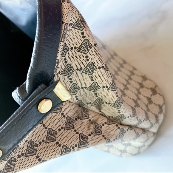 Vintage crossbody monogram navy purse - Picture 4 of 13